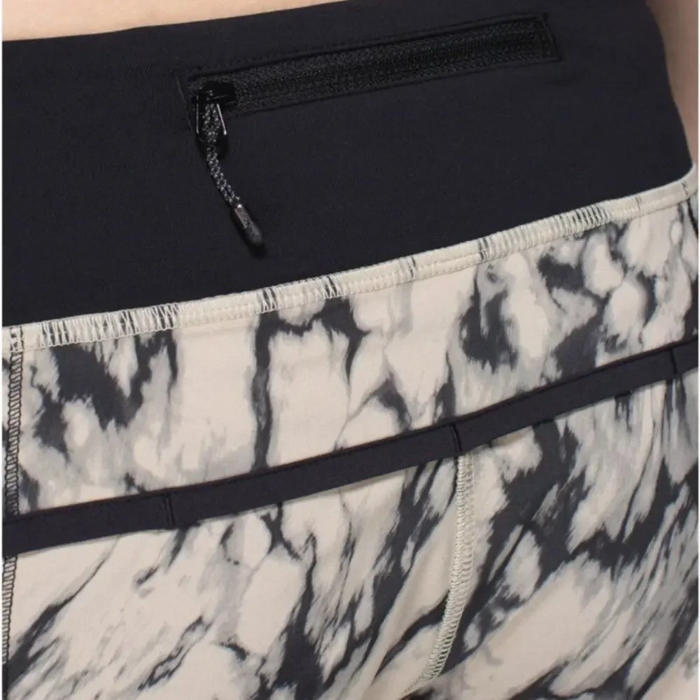 Lululemon Run: Speed Short *4-way Stretch Great Granite Black Mojave Tan 4